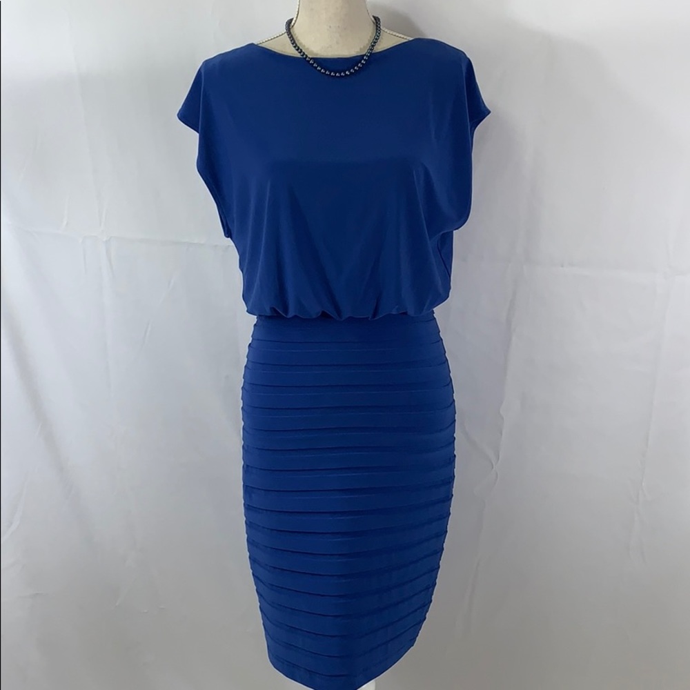 Adrianna Papell blouson bodice & bodycon skirt